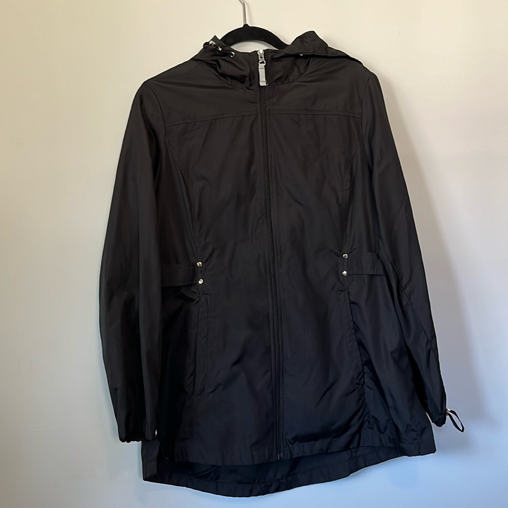 Black Long Rain Coat